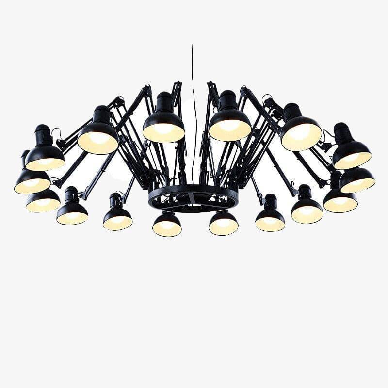 Lustre design LED en métal style industriel Spider