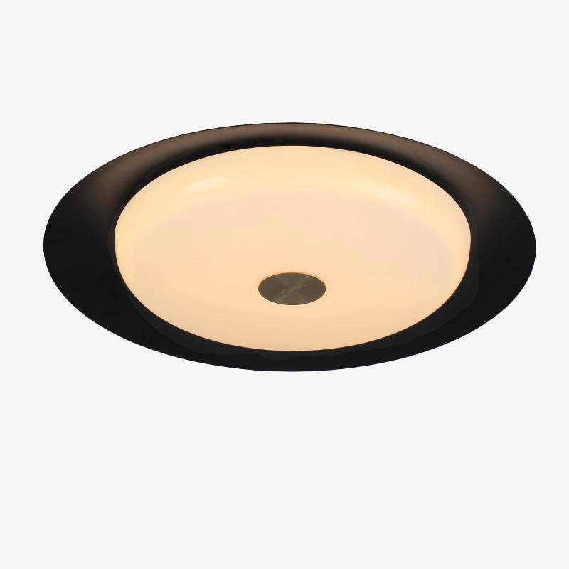 Plafonnier design à LED disque noir en métal Light