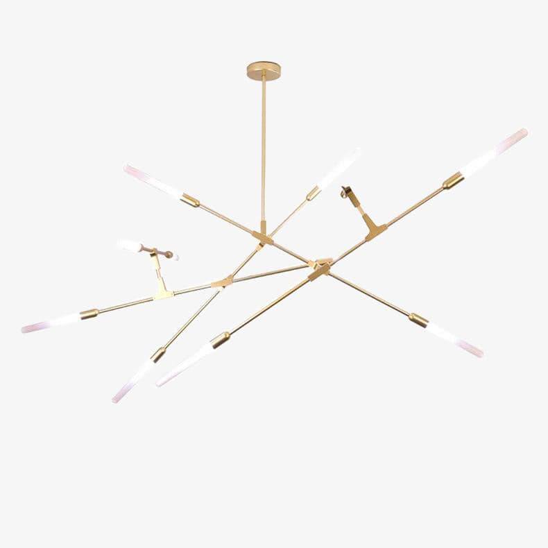 Lustre design à LED aux branches dorées Luxury