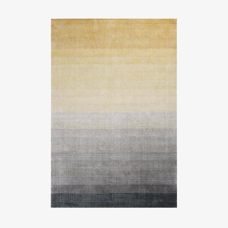 Tapis rectangle moderne coloré style Randerup jaune