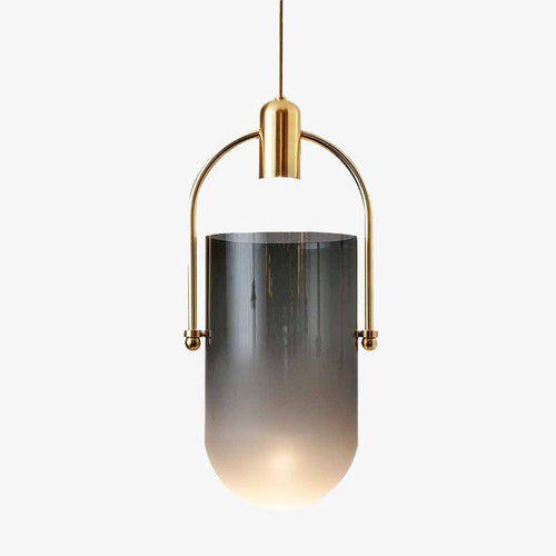 Suspension design à LED avec abat-jour arrondi en verre Shadow