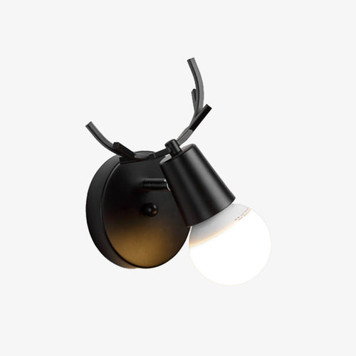 Applique murale LED en forme de cerf en bois Novelty