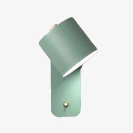 Applique murale moderne LED aux formes arrondies en métal et bois Nordic