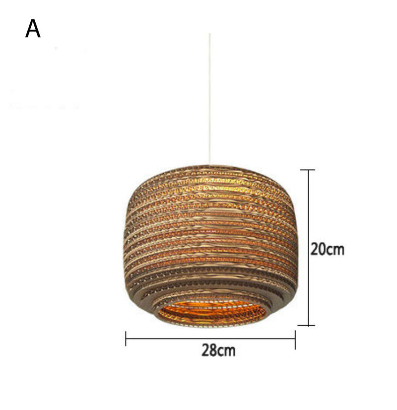 Suspension en papier carton (différentes formes)
