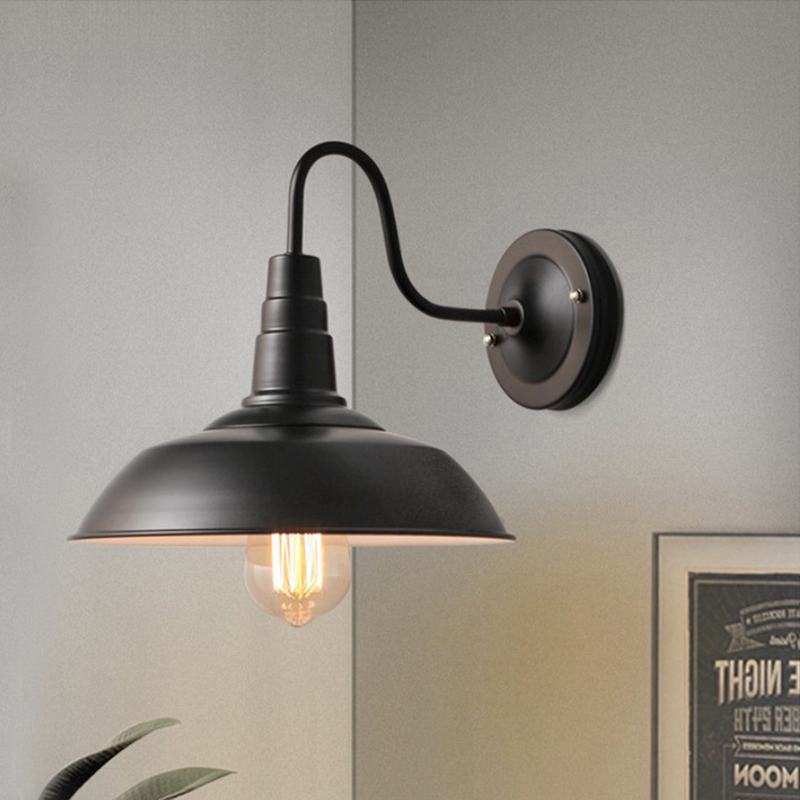 Applique extérieur LED vintage rustique (noir ou marron)
