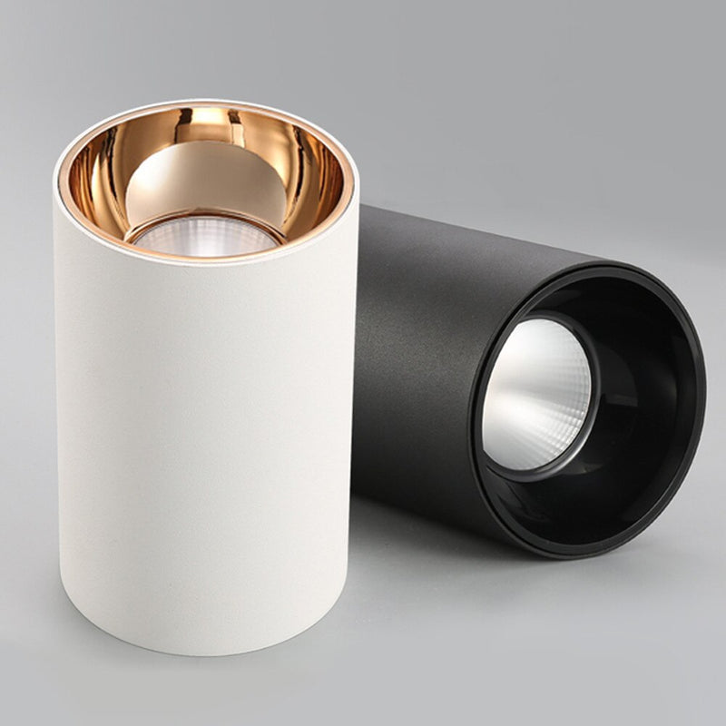 Spot design avec extérieur mat et intérieur doré Kofi
