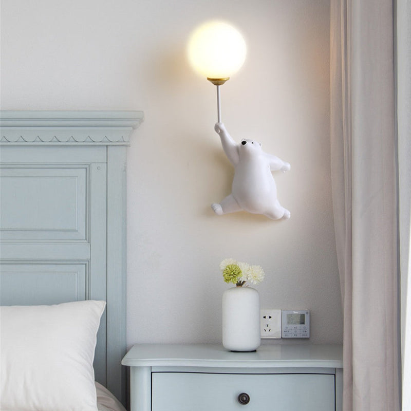 Applique murale pour enfant avec ours polaire Maverick
