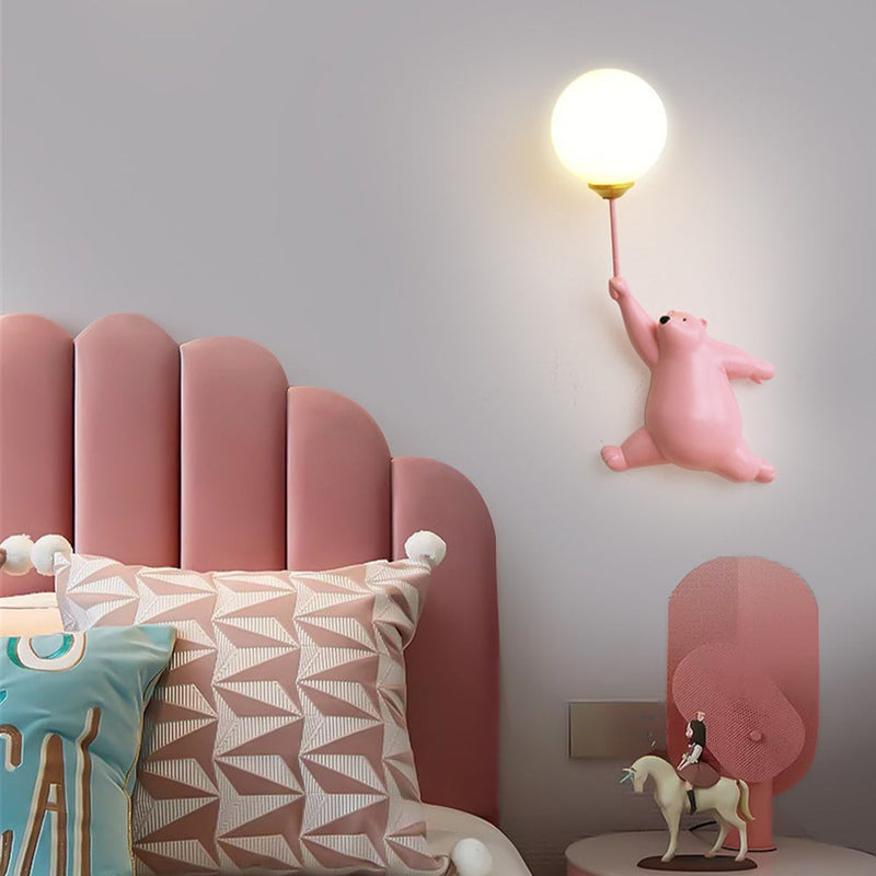 Applique murale pour enfant avec ours polaire Maverick