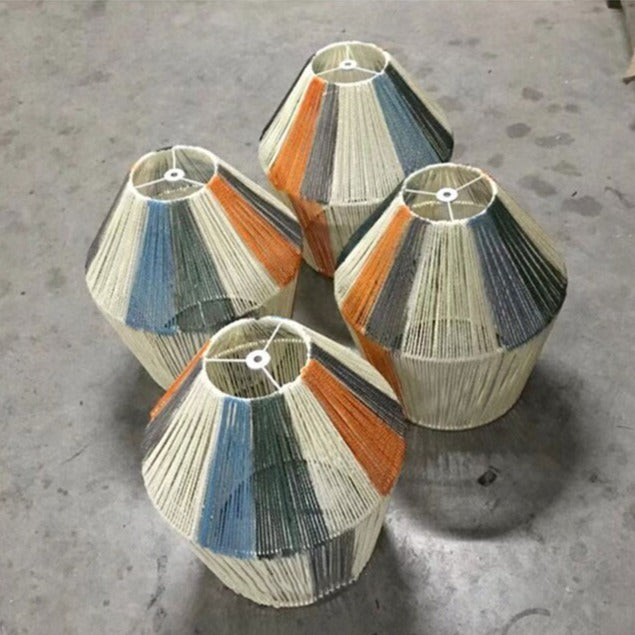 Suspension moderne avec abat-jour en corde Kesia