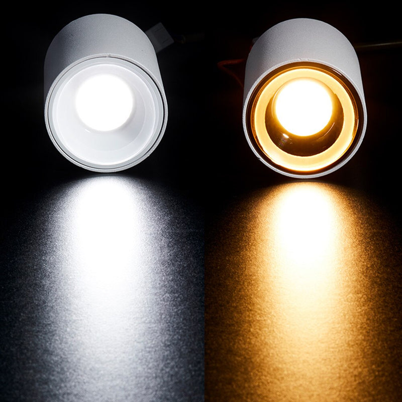 Spot design avec extérieur mat et intérieur doré Kofi