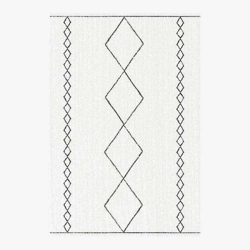 Tapis rectangle aux formes géométriques style Piquio H