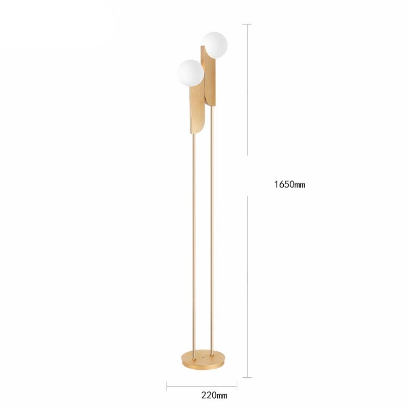 Lampadaire design LED au style minimaliste Gracinda