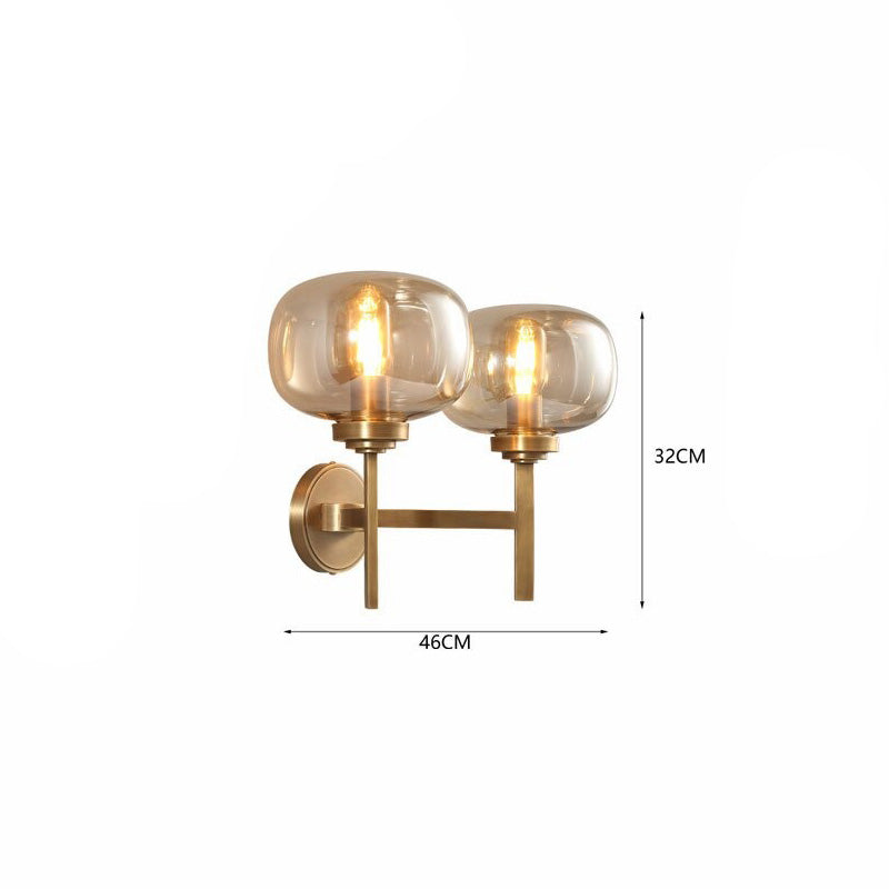 Applique murale moderne LED avec deux bras métalliques Huxley