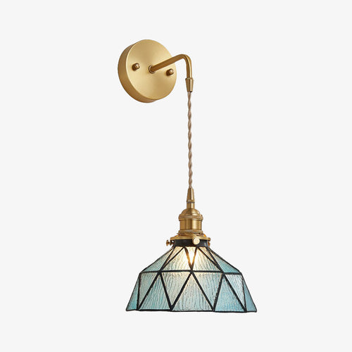 Suspension moderne LED avec des triangles en verre Ione