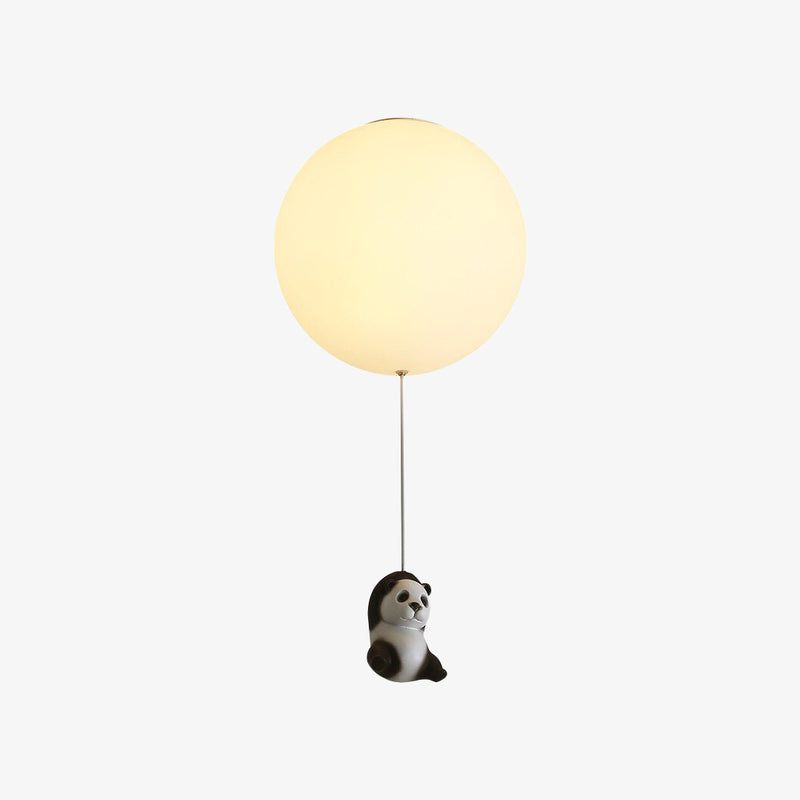 Plafonnier pour enfant LED avec ballon et panda Otto