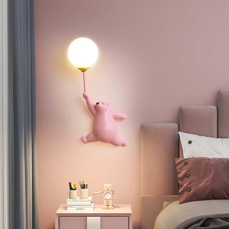 Applique murale pour enfant avec ours polaire Maverick