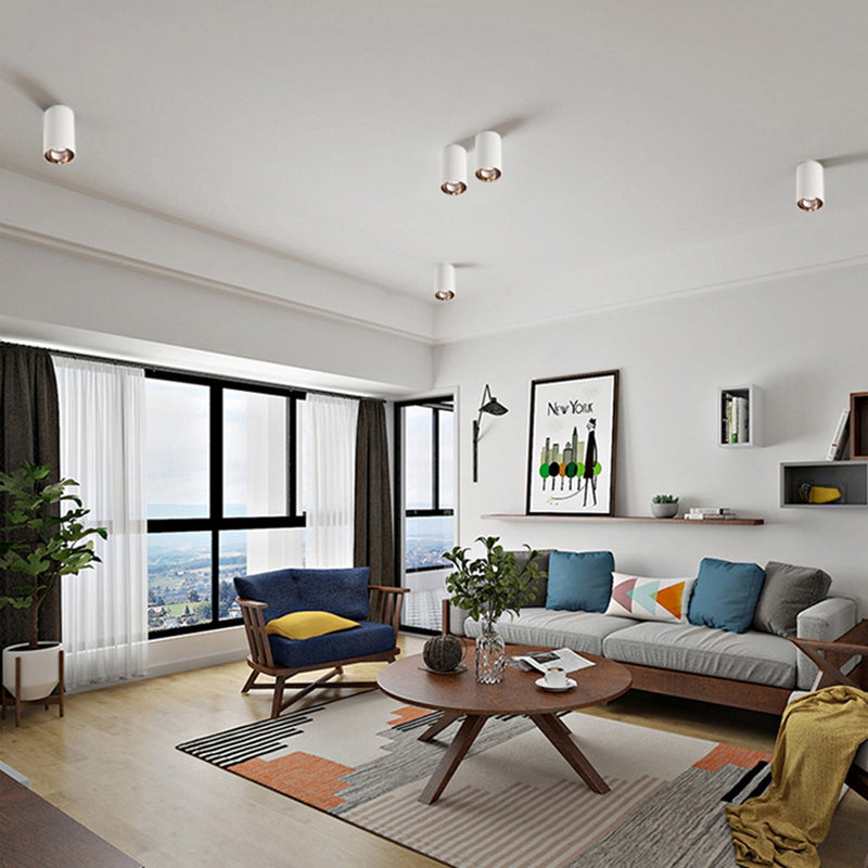 Spot design avec extérieur mat et intérieur doré Kofi