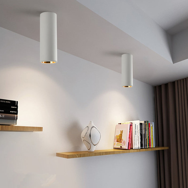 Spot design avec extérieur mat et intérieur doré Kofi