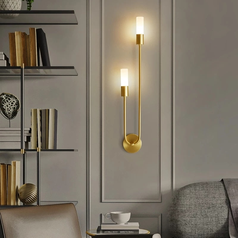 Applique murale design LED minimaliste en forme de u Sally