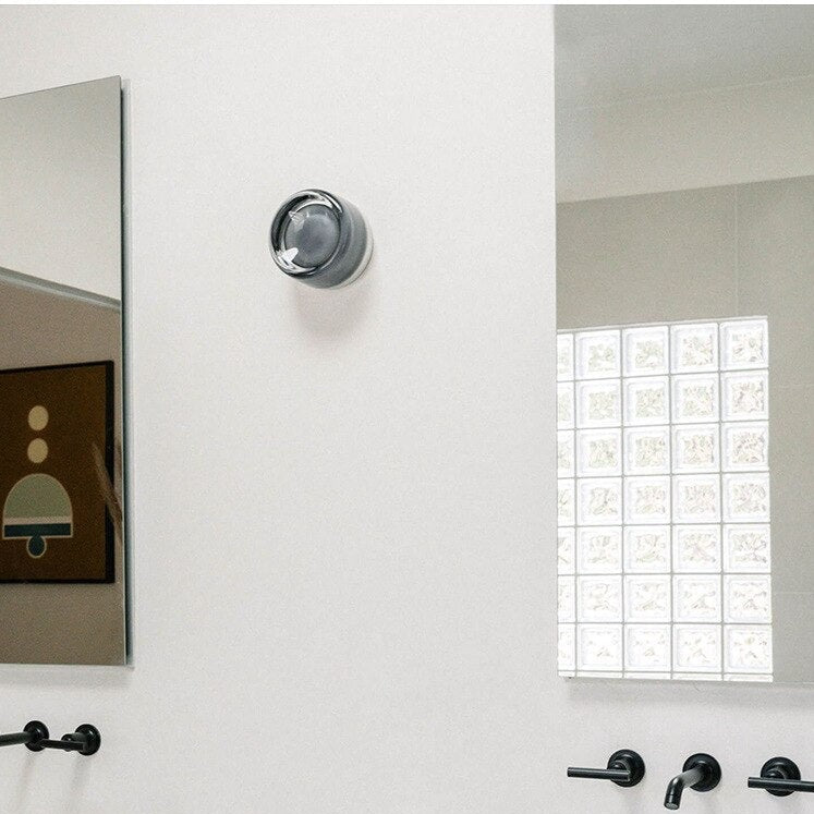 Applique murale design LED ronde en verre Indoor