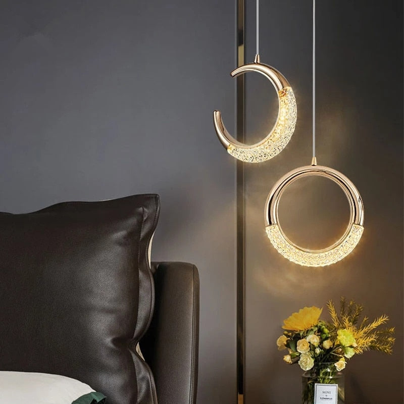 Suspension design LED de forme ronde luxury Terry