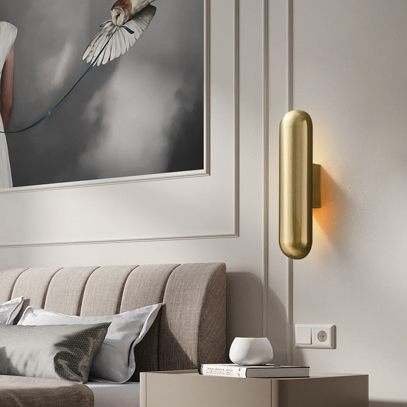 Applique murale design LED cylindrique Mia