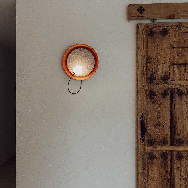 Applique murale moderne LED ronde en métal Barp