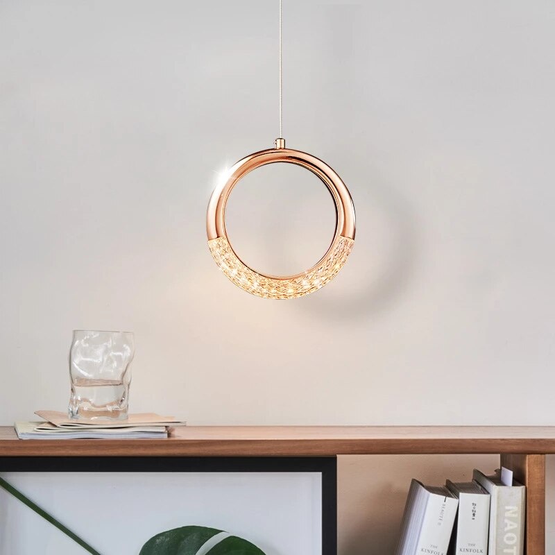 Suspension design LED de forme ronde luxury Terry