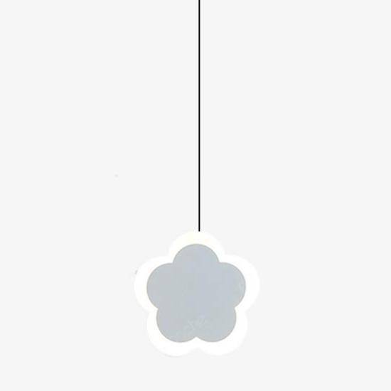 Suspension rose ou blanche LED avec des formes différentes pour les enfants