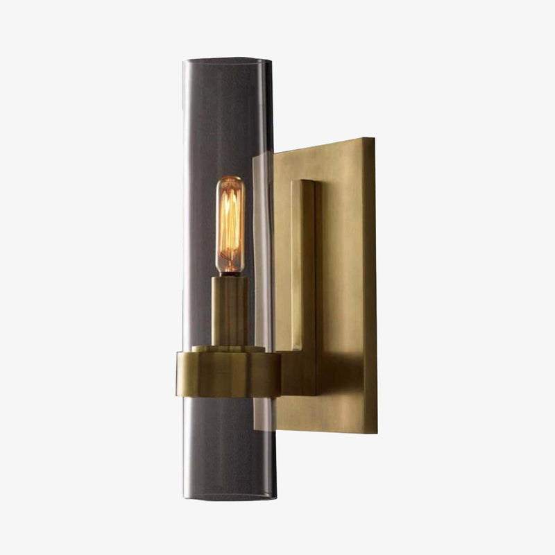 Applique murale design LED avec tube en verre cylindrique Luxery