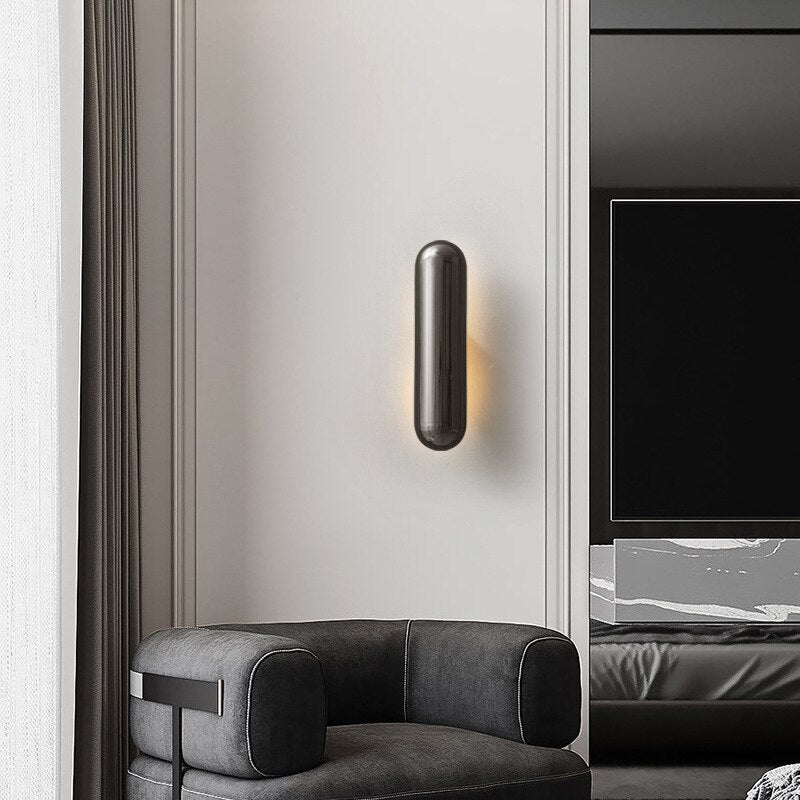 Applique murale design LED cylindrique Mia