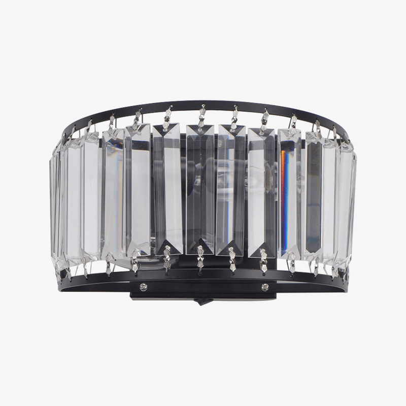 Applique LED demi-cercle en cristal Loft