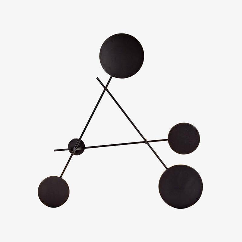 Applique murale design LED avec 5 disques en métal Loft