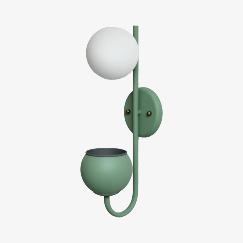 Applique murale moderne LED avec pot de plantes Xenia