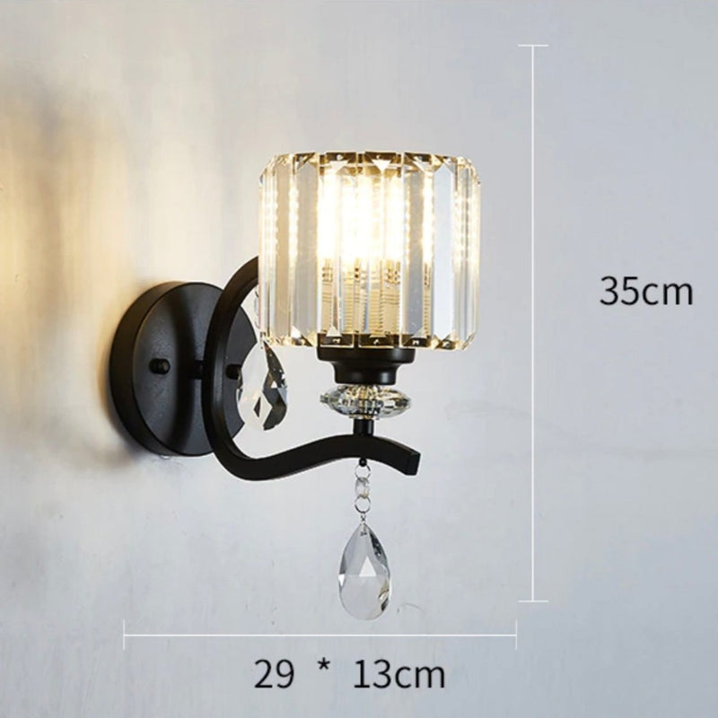 Applique murale vintage avec abat-jour carré Matteo