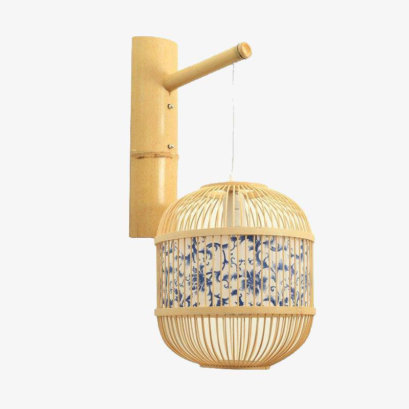 Applique suspendue en bambou style japonais Vintage