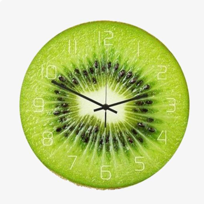 Horloge murale ronde style Kiwi Coktail