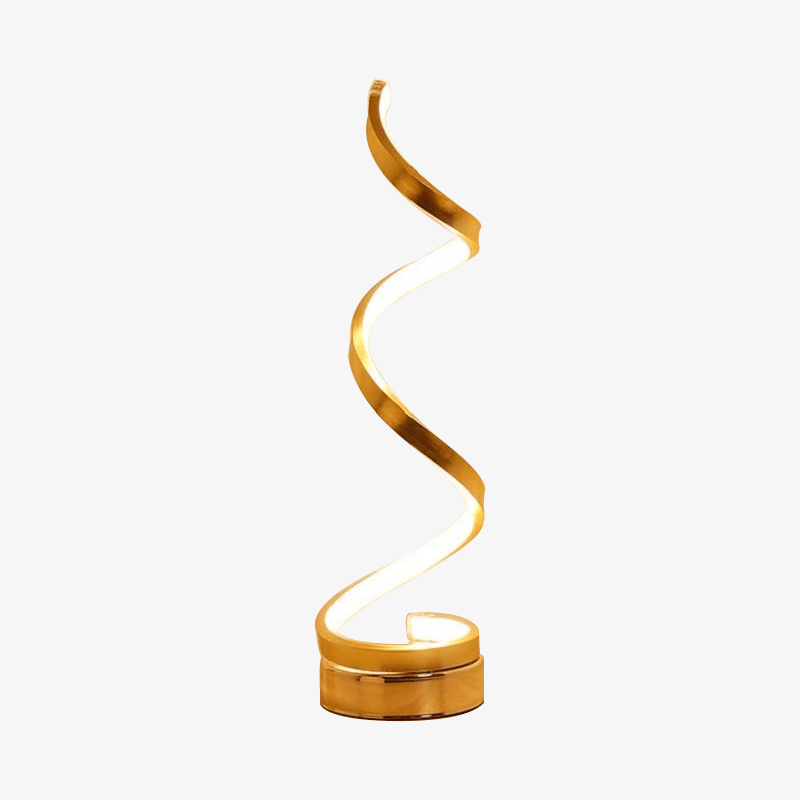 Lampe à poser LED design en spirale Dormitory