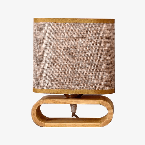 Lampe de chevet en bois avec abat-jour Wedding