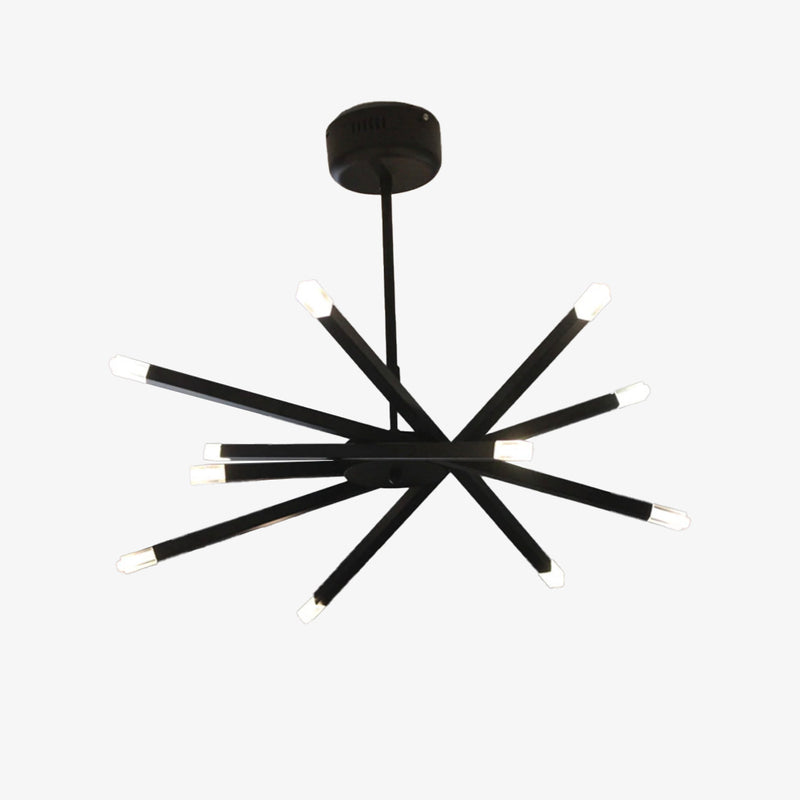 Lustre design à barres chromé Hanging