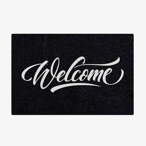 Paillasson rectangle welcome en fibre de polyester