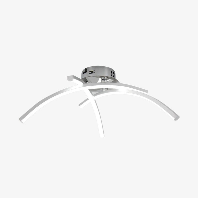 Plafonnier design LED avec 3 barres courbées en métal Teylor
