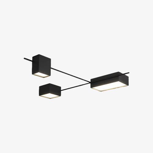 Plafonnier design LED industriel géométrique Alani