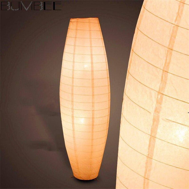 Lampadaire LED ovale en papier Woven