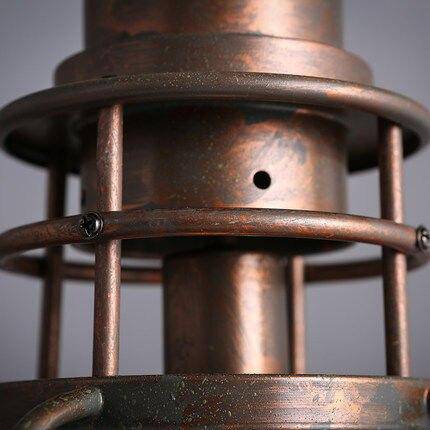 Suspension industrielle LED avec abat-jour cuivré