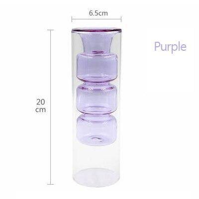 Vase en verre design aux couleurs style Creative