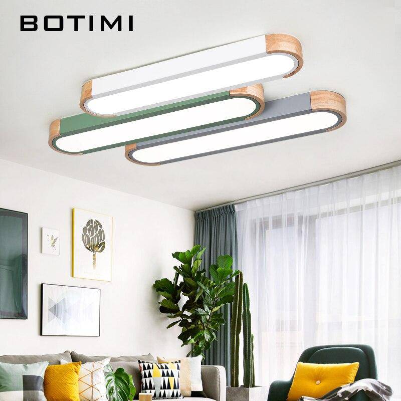 Plafonnier design LED en bois aux formes arrondies Loft