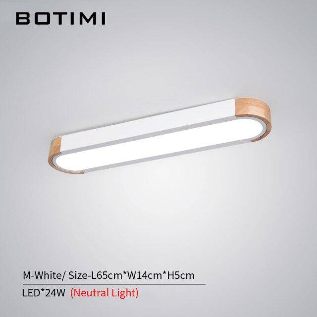 Plafonnier design LED en bois aux formes arrondies Loft