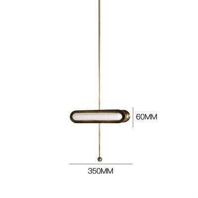 Suspension design LED arrondie en métal style Shining
