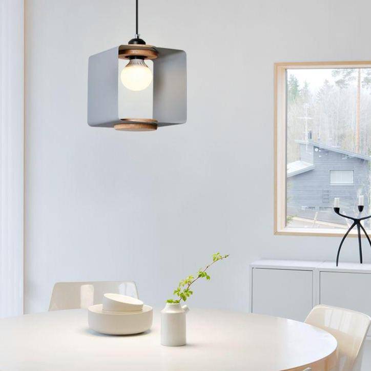 Suspension design cube ouvert de couleur Hand